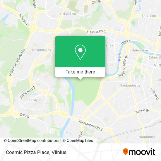 Cosmic Pizza Place map
