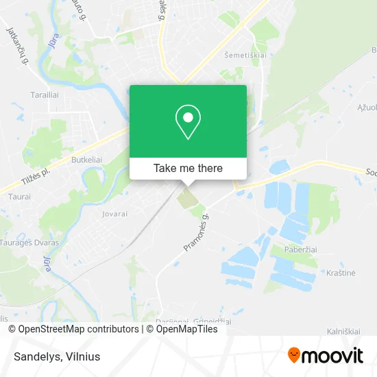 Sandelys map