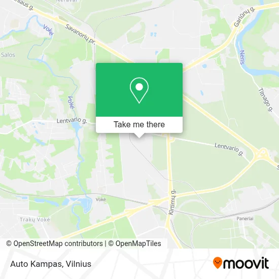 Auto Kampas map
