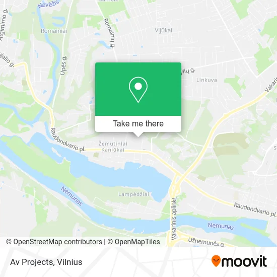 Av Projects map