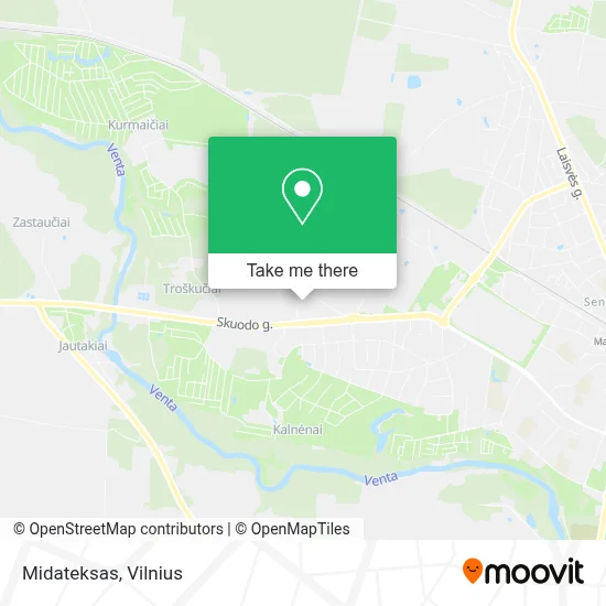 Midateksas map