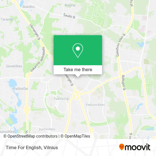 Time For English map