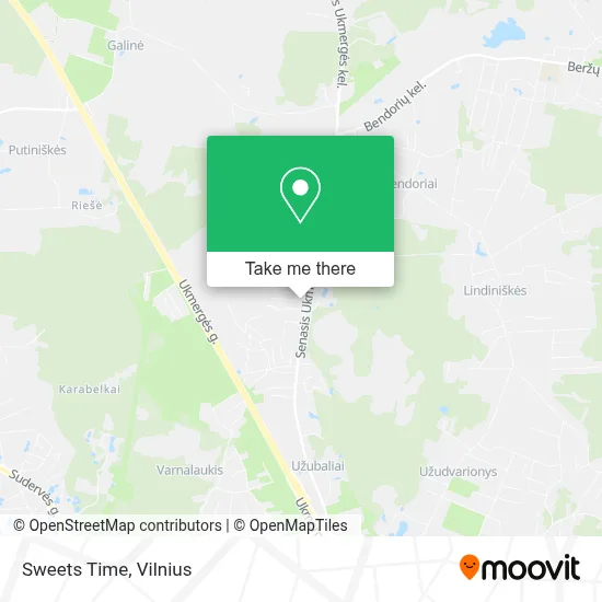 Sweets Time map