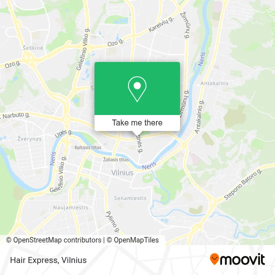 Hair Express map