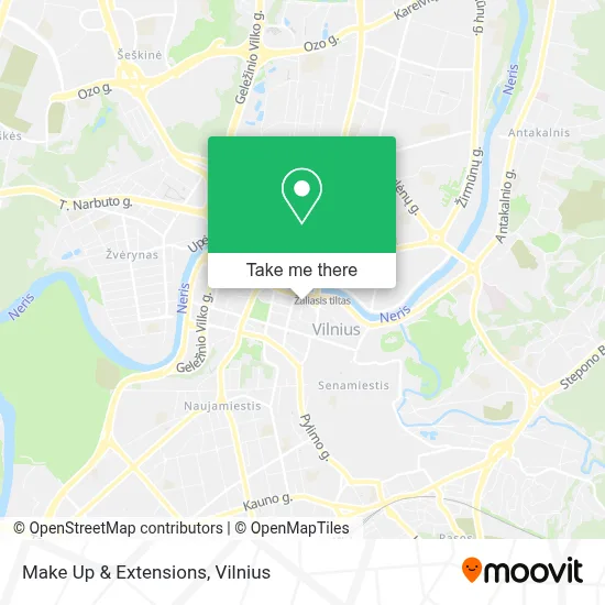Make Up & Extensions map