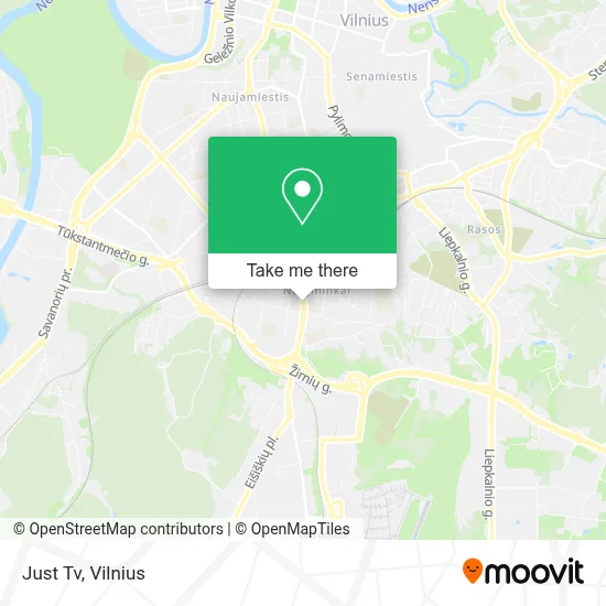 Just Tv map