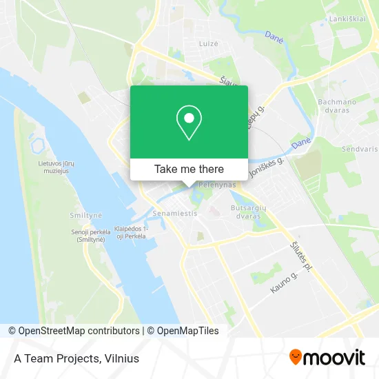 A Team Projects map