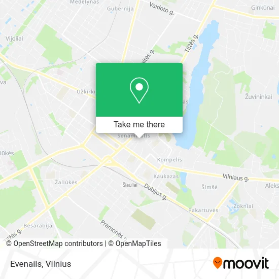 Evenails map