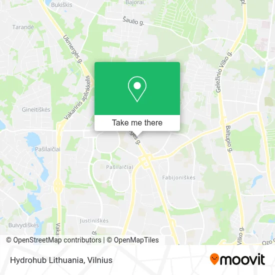 Hydrohub Lithuania map