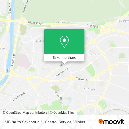 MB "Auto Savanoriai" - Castrol Service map