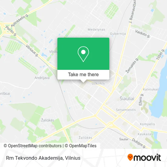 Rm Tekvondo Akademija map