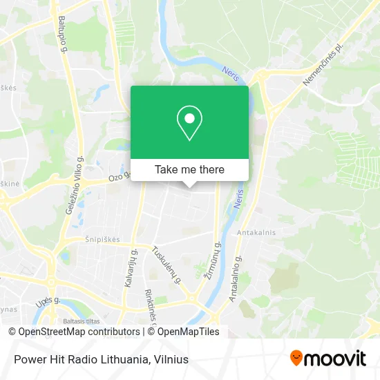 Power Hit Radio Lithuania map