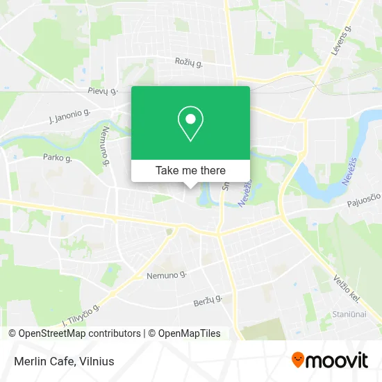 Merlin Cafe map