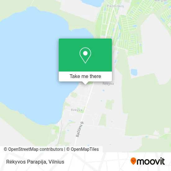 Rėkyvos Parapija map