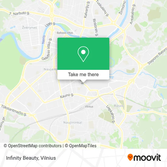 Infinity Beauty map