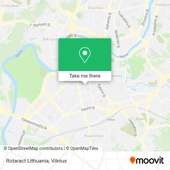 Rotaract Lithuania map