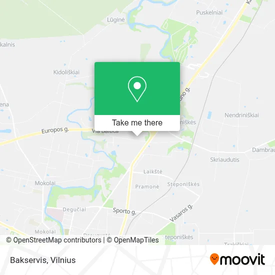 Bakservis map