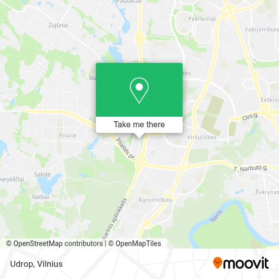 Udrop map