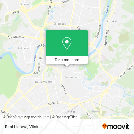Rimi Lietuva map