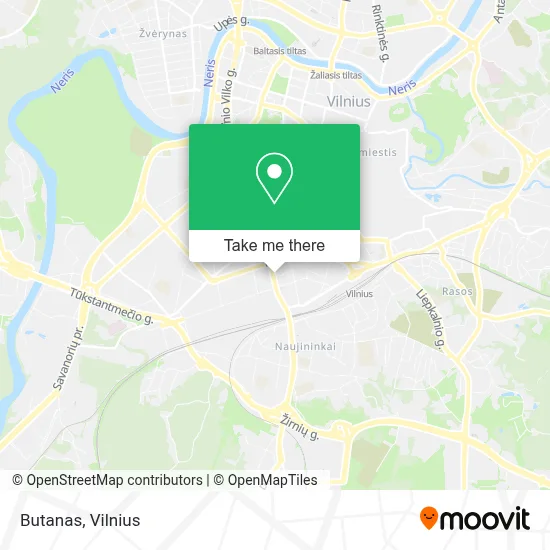 Butanas map