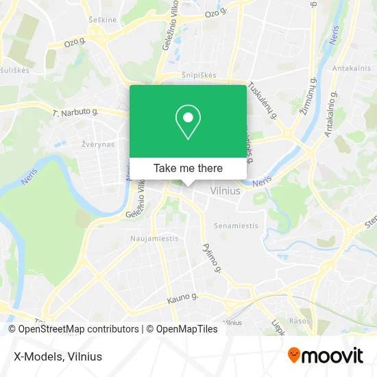 X-Models map