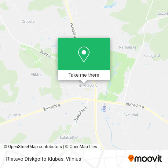 Rietavo Diskgolfo Klubas map