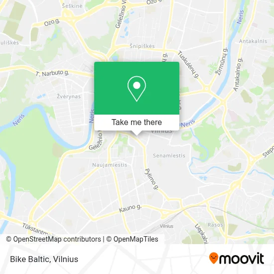 Bike Baltic map