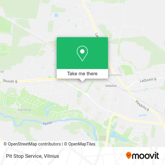 Pit Stop Service map