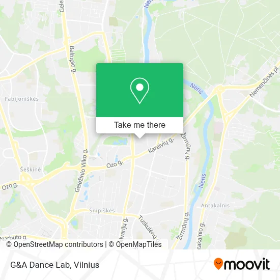G&A Dance Lab map