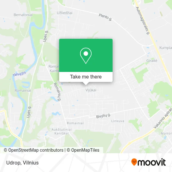 Udrop map