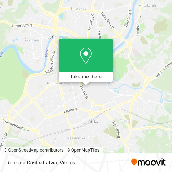 Rundale Castle Latvia map