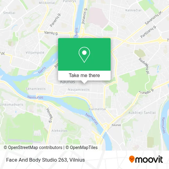 Face And Body Studio 263 map