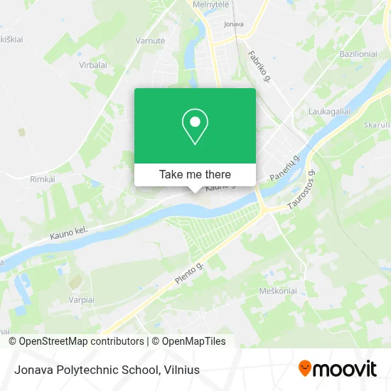 Jonava Polytechnic School map
