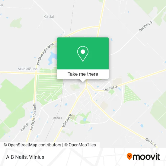 A.B Nails map
