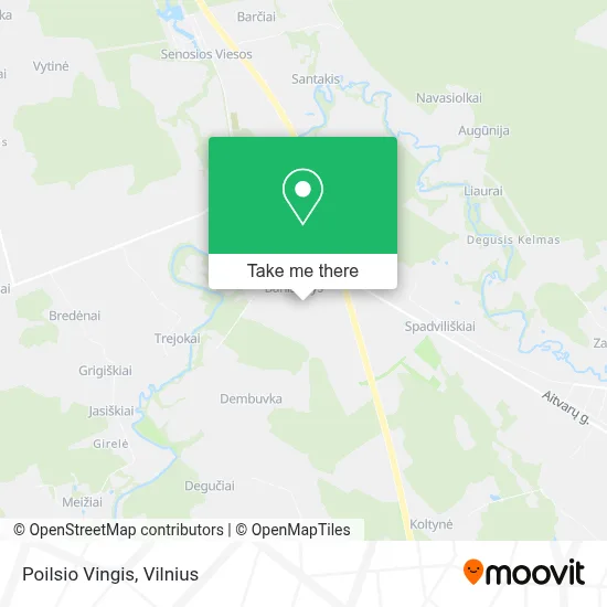Poilsio Vingis map