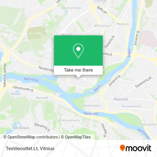 Textileoutlet.Lt map