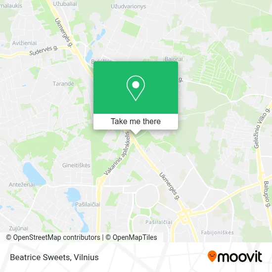 Beatrice Sweets map