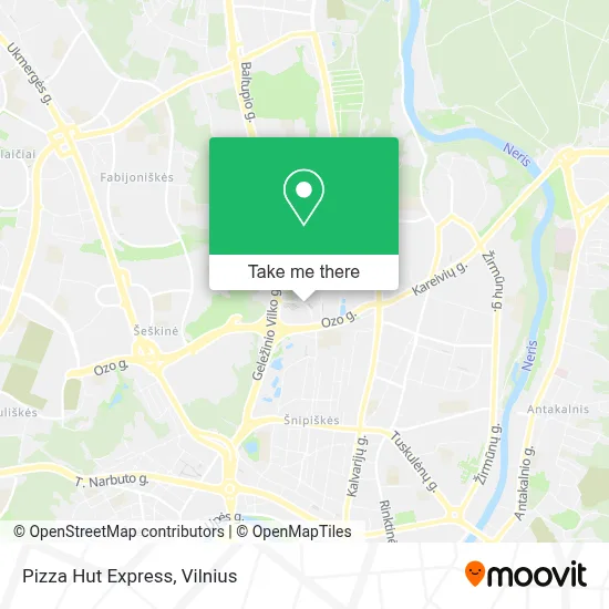 Pizza Hut Express map