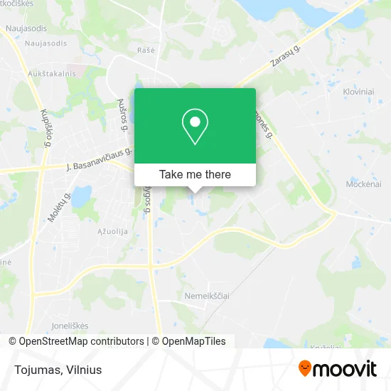 Tojumas map