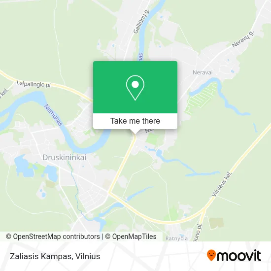 Zaliasis Kampas map