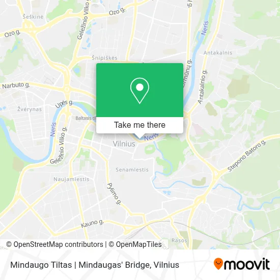 Mindaugo Tiltas | Mindaugas' Bridge map