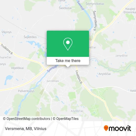 Versmena, MB map
