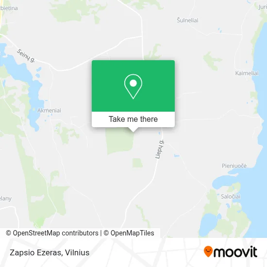 Zapsio Ezeras map
