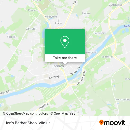 Jon's Barber Shop map