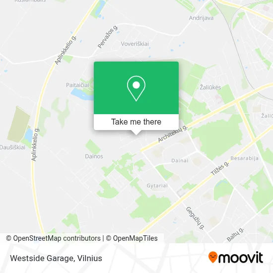 Westside Garage map