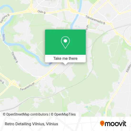 Retro Detailing Vilnius map