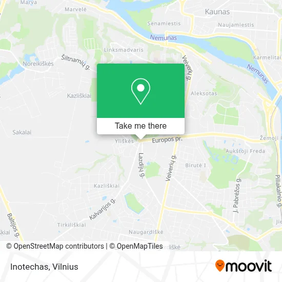 Inotechas map