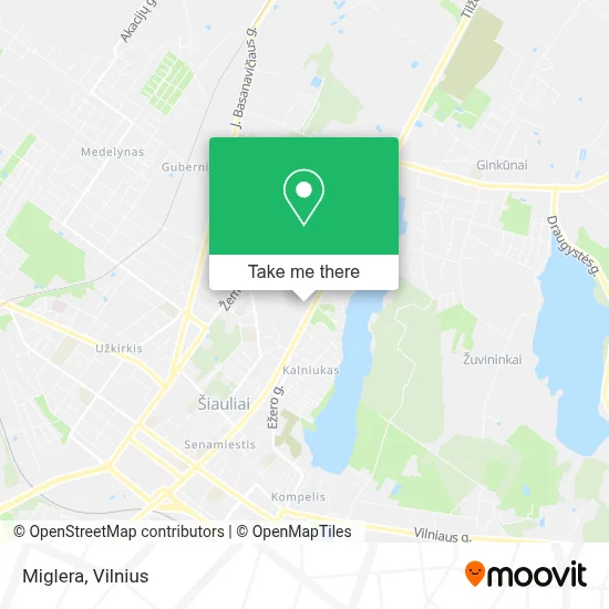 Miglera map