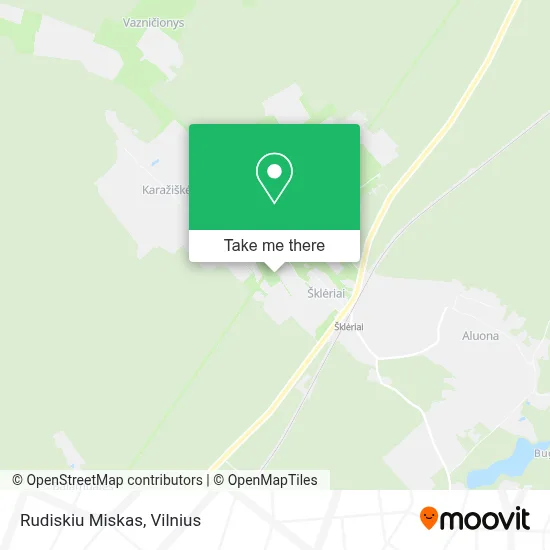 Rudiskiu Miskas map