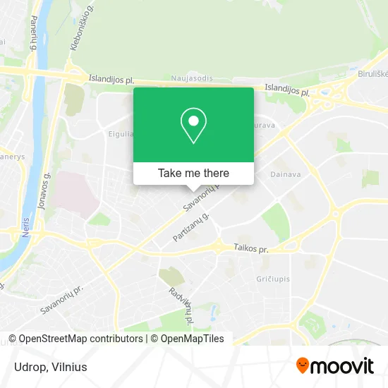 Udrop map